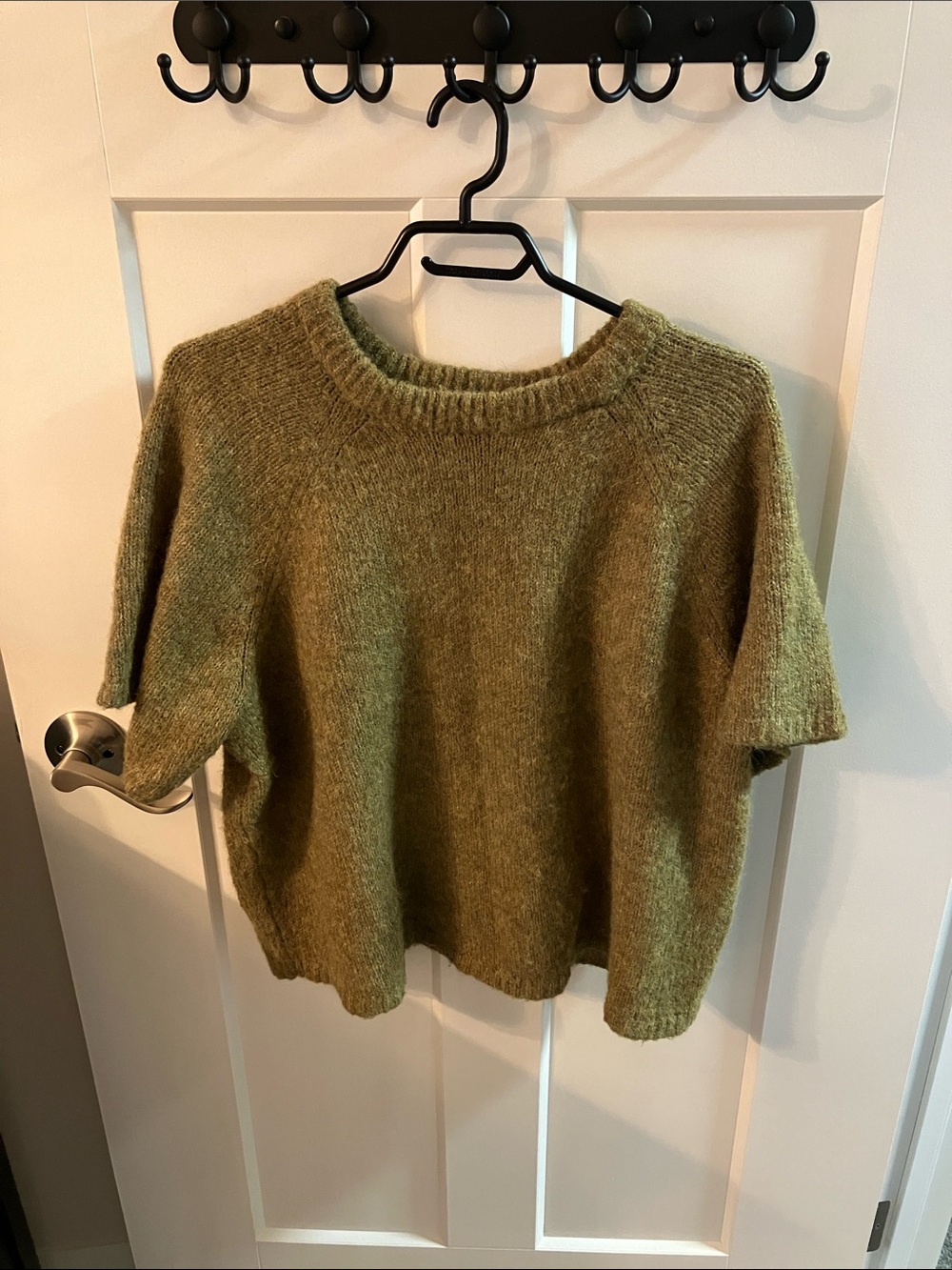 Green knit sweater